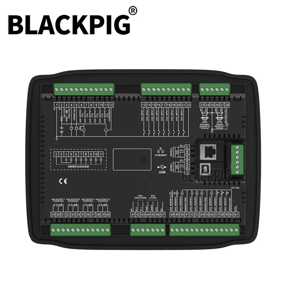 100% جديد APC715N SmartGen وحدة تحكم مضخة المحرك وحدة التحكم مع واجهة USB RS485 CANBUS GOV تنظيم السرعة