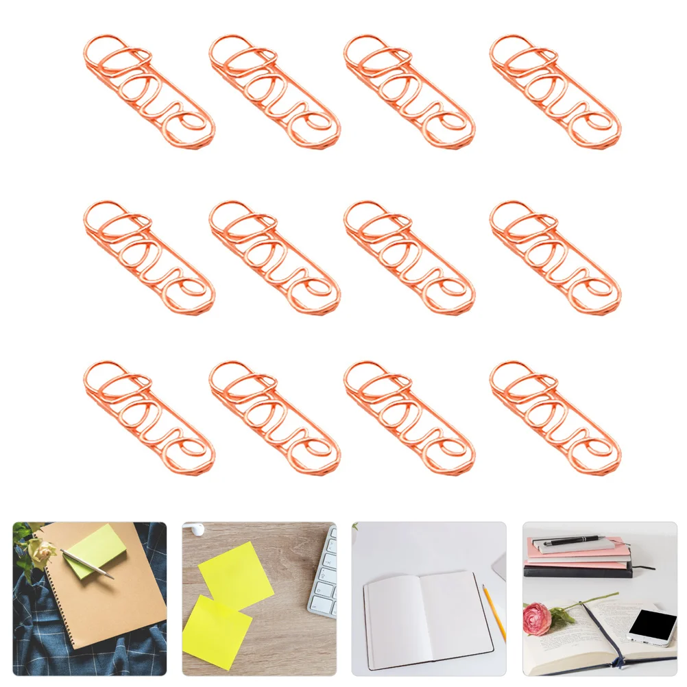 

20 Pcs Metal Note Clip Memo Holder Paper Clips Bookmark Pin Book Photo Clamp Creative Cartoon Party Decorations