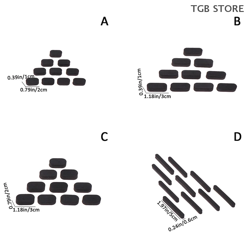 10 pièces M3 EVA éponge train d'atterrissage patins tapis pieds Anti-Vibration antichoc éponge tapis pour FPV RC Drone cadre Kit pour 180 210 250