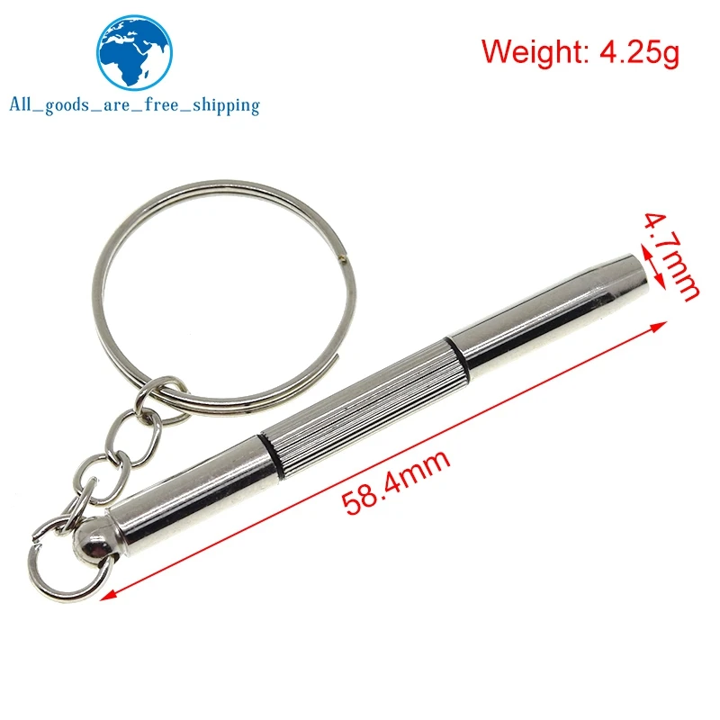 Portable 3 In 1 Screwdriver Eyeglass Sunglass Watch Repair Screwdriver Set Keychain Stainless Steel Mini Screwdriver Hand Tools