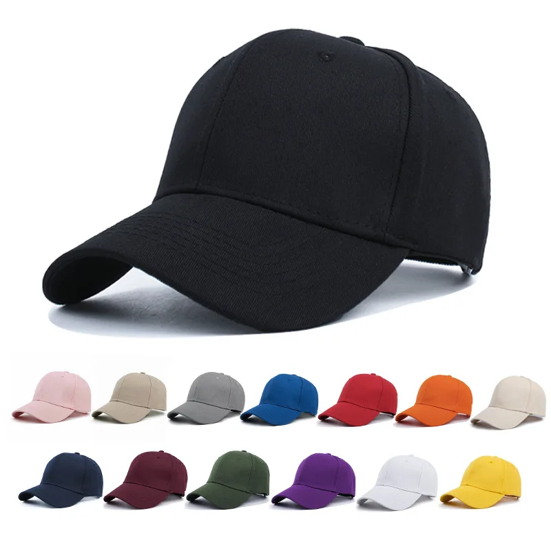 1 spring and autumn hat women's versatile hard top Korean version cap men's solid color light plate men's baseball cap
