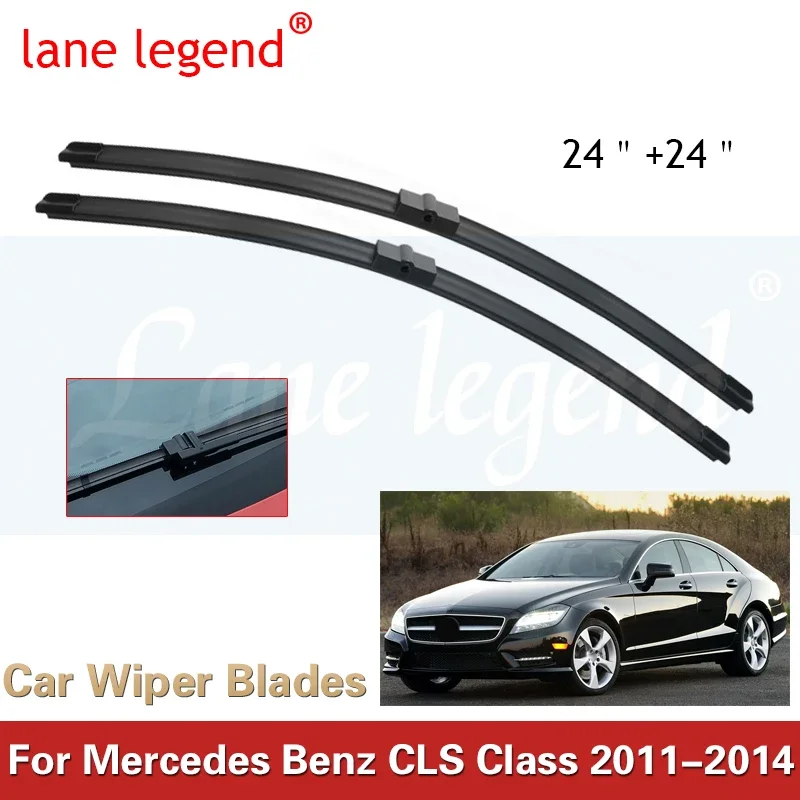 

Car Front Wiper Blades For Mercedes Benz CLS Class 2011 - 2014 W218 C218 Windshield Windscreen Accessories CLS350 CLS300 63 AMG