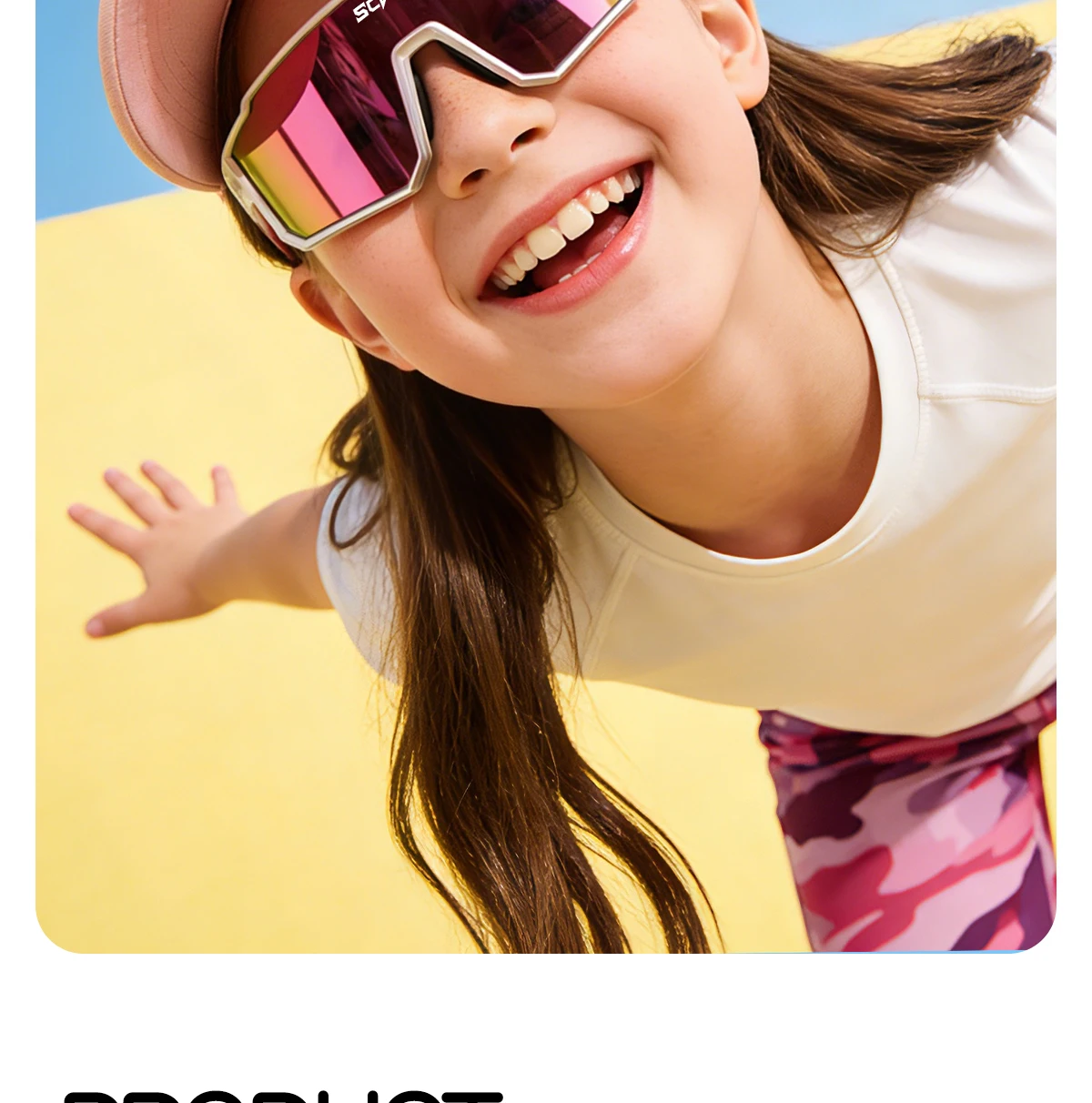 SCVCN Mädchen-Sonnenbrille Kinder-Fahrradbrille UV400-Schutz für Jungen Kleine Größe Modische Outdoor-Sportbrille 2024 – Detail 16