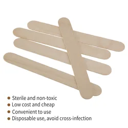 20 PCS Wood Tongue Depressor Waxing Stick Tattoo Tools Tongue Depressor Disposable Bamboo Removal Sticks Tattoo Supply