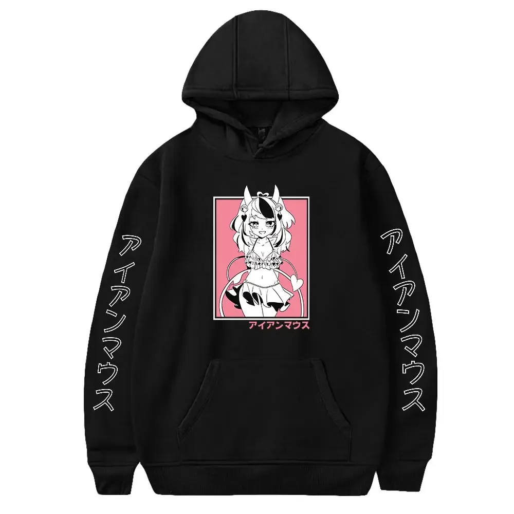 

Ironmouse Hoodie Mulheres Homens Manga Longa Pullover Moletons Com Capuz Unisex Casual Streetwear Moda Roupas 2024