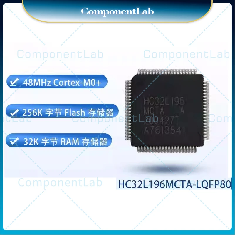 5-15pcs Original HC32L196MCTA-LQFP80 microcontroller, microcontroller MCU
