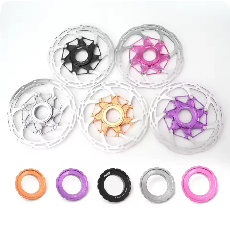 RIRO Bicycle Center Lock Rotor 140mm/160mm Hollow Heat Dissipation Wind Breaking for Road Mountain Bike Disc Brake Accessories