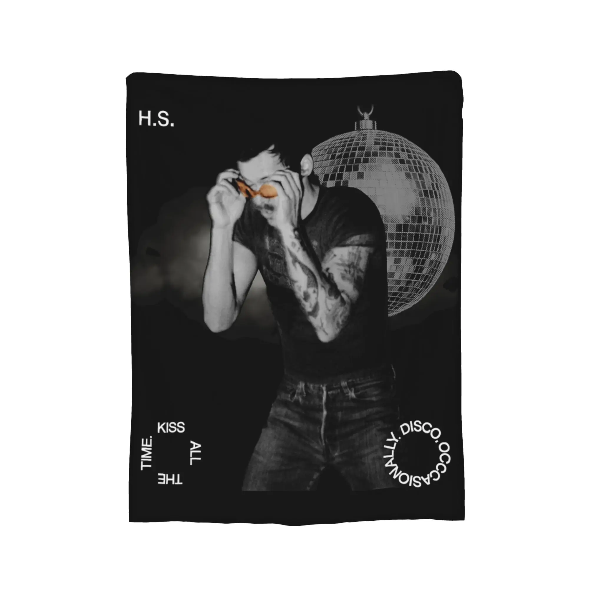 Harrys Styles Kiss All the Time Disco Occasionally Blankets Coral Fleece Plush Decoration Aperture Soft Throw Blankets