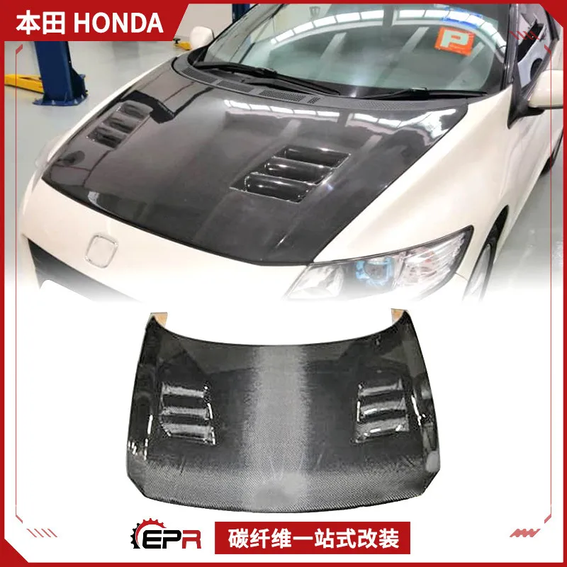 

Подходит для деталей модификации из углеродного волокна Honda CRZ ZF1, неограниченный капот двигателя MUGEN, модификация переднего капота