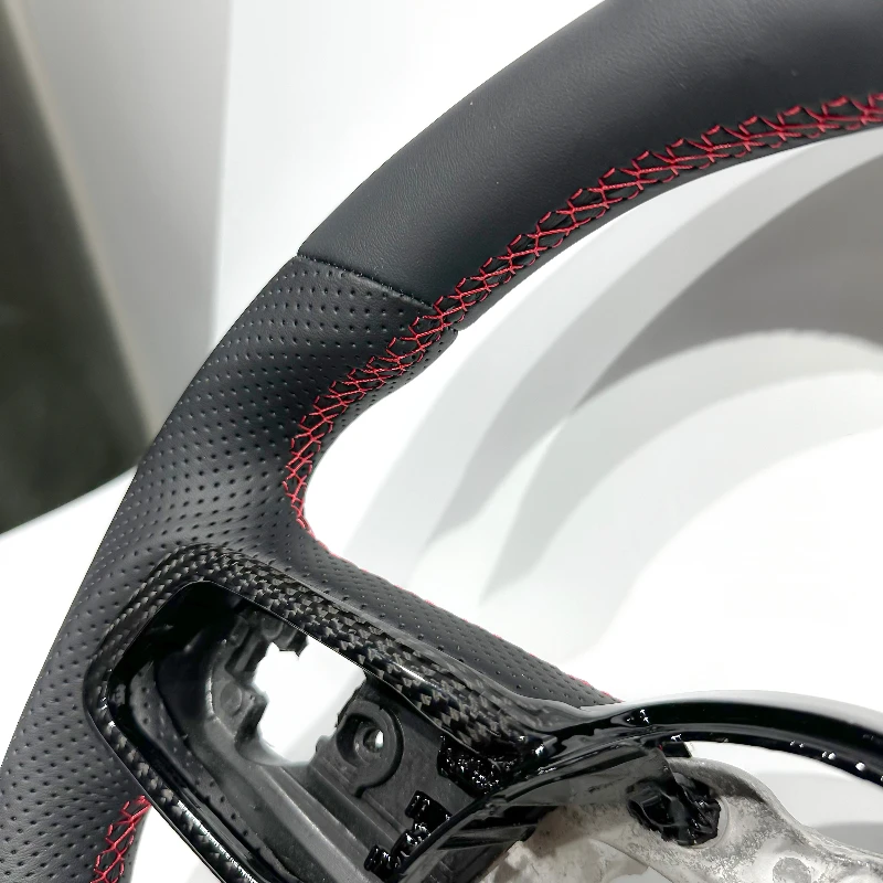 Black Carbon Fiber Trim Cover - Steering Wheel Cover ulasan dan harga