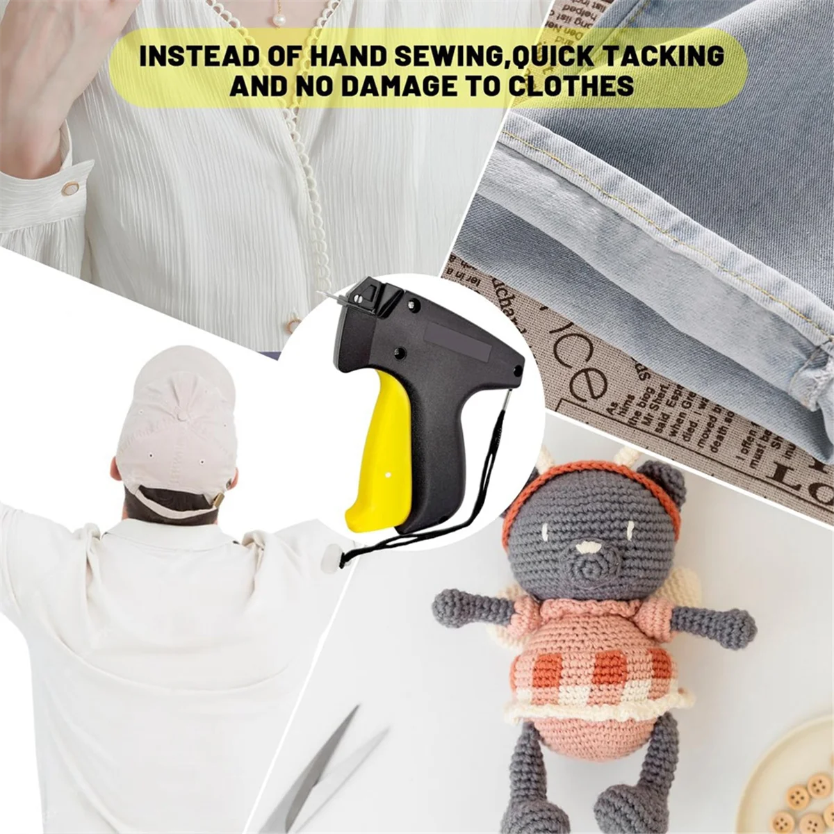 ملصق ماكينة الخياطة - مجموعة، ملصق إبرة دقيقة - لإبرة الملابس - ملصق - لخياطة الملابس وخياطة اللحف