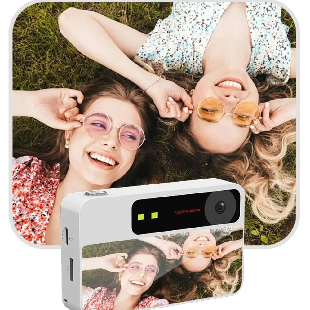 2.4IN Screen Retro CCD Digital Camera Full/Semi Mirror Design MP3 Music Playback 8X Zoom Camera HD Video Portable Vlog Camera