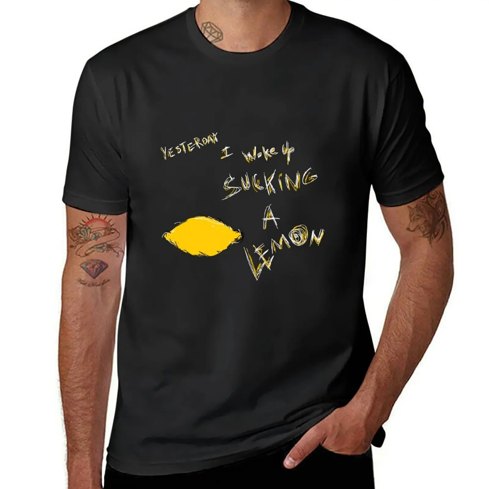 thom sucking a lemon T-Shirt blanks funnys kawaii clothes tees heavyweight t shirts for men