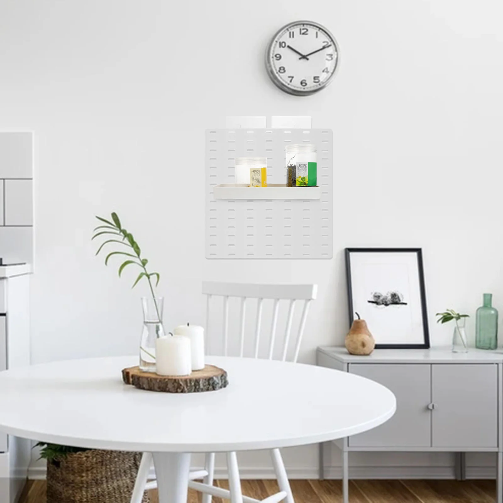 Storage Crate Box Container Peg Board Pegboard Bins Accessories White Attachments Parts