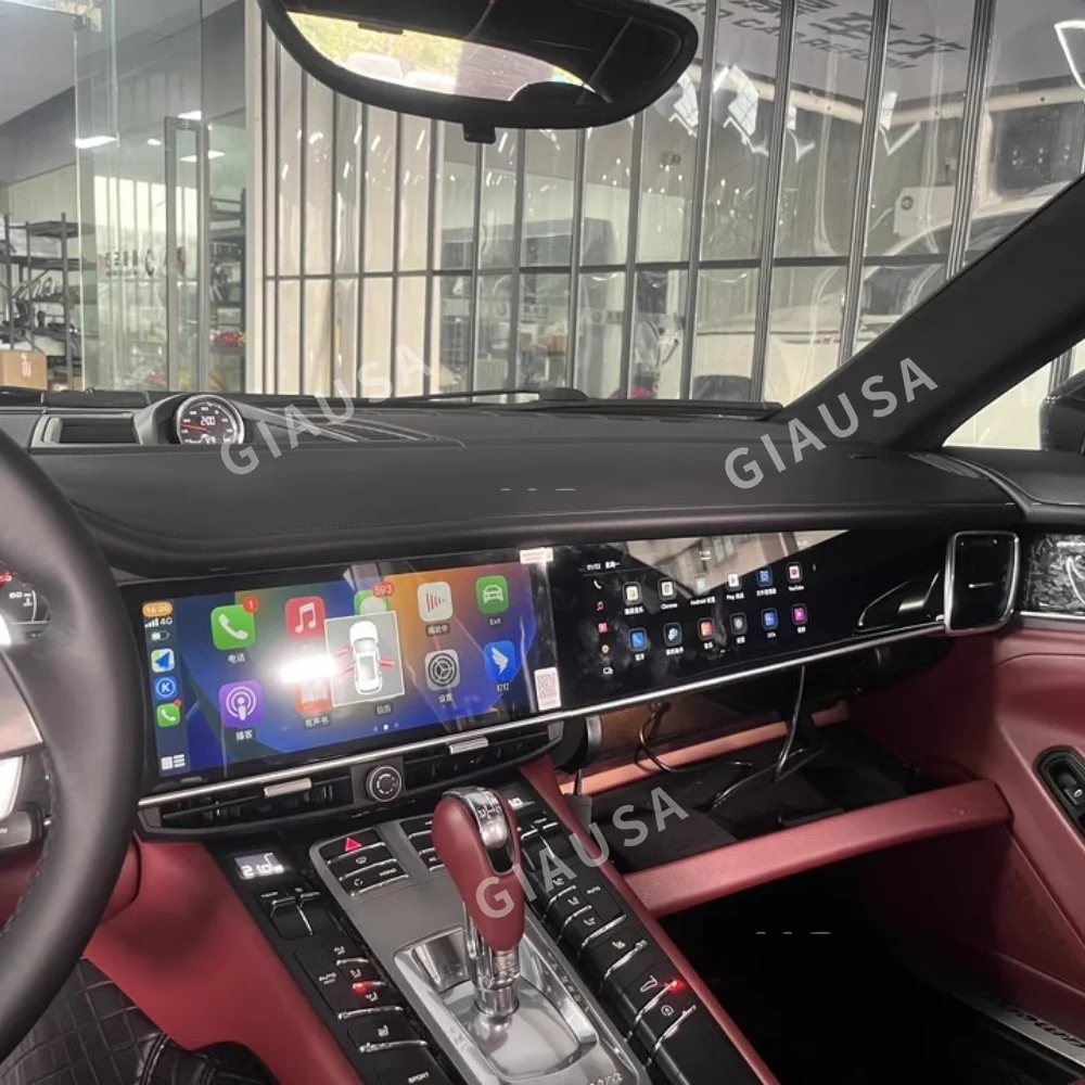 Radio Android QLED mejorada de 24,6 pulgadas para Porsche Panamera 2011-2017 navegación GPS para coche reproductor Multimedia pantalla táctil unidad principal