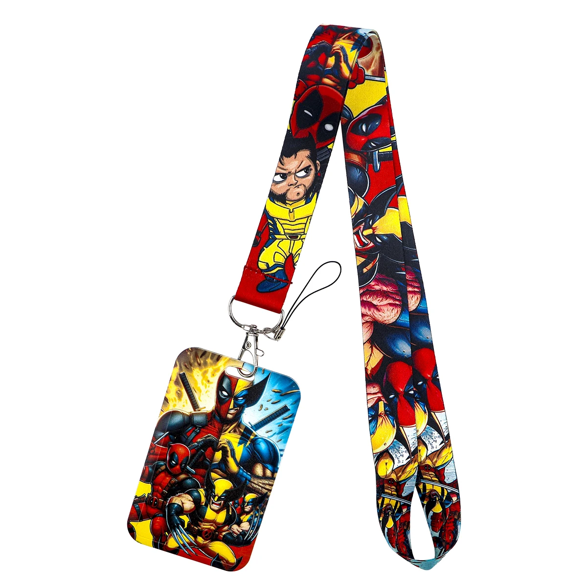 

Deadpool Wolverine Neck Strap Lanyard For Keys Keychain Badges Holder Movie Character ID Credit CardHang Rope Accessories Gifts