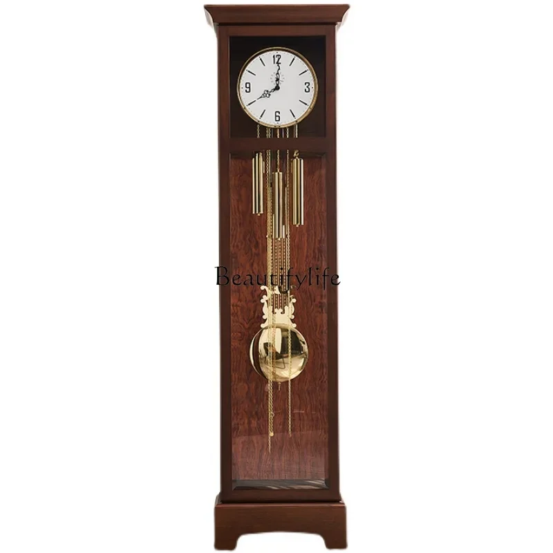 

New Chinese floor-to-ceiling living room modern simple European clock German vertical pendulum clock retro and fashionable