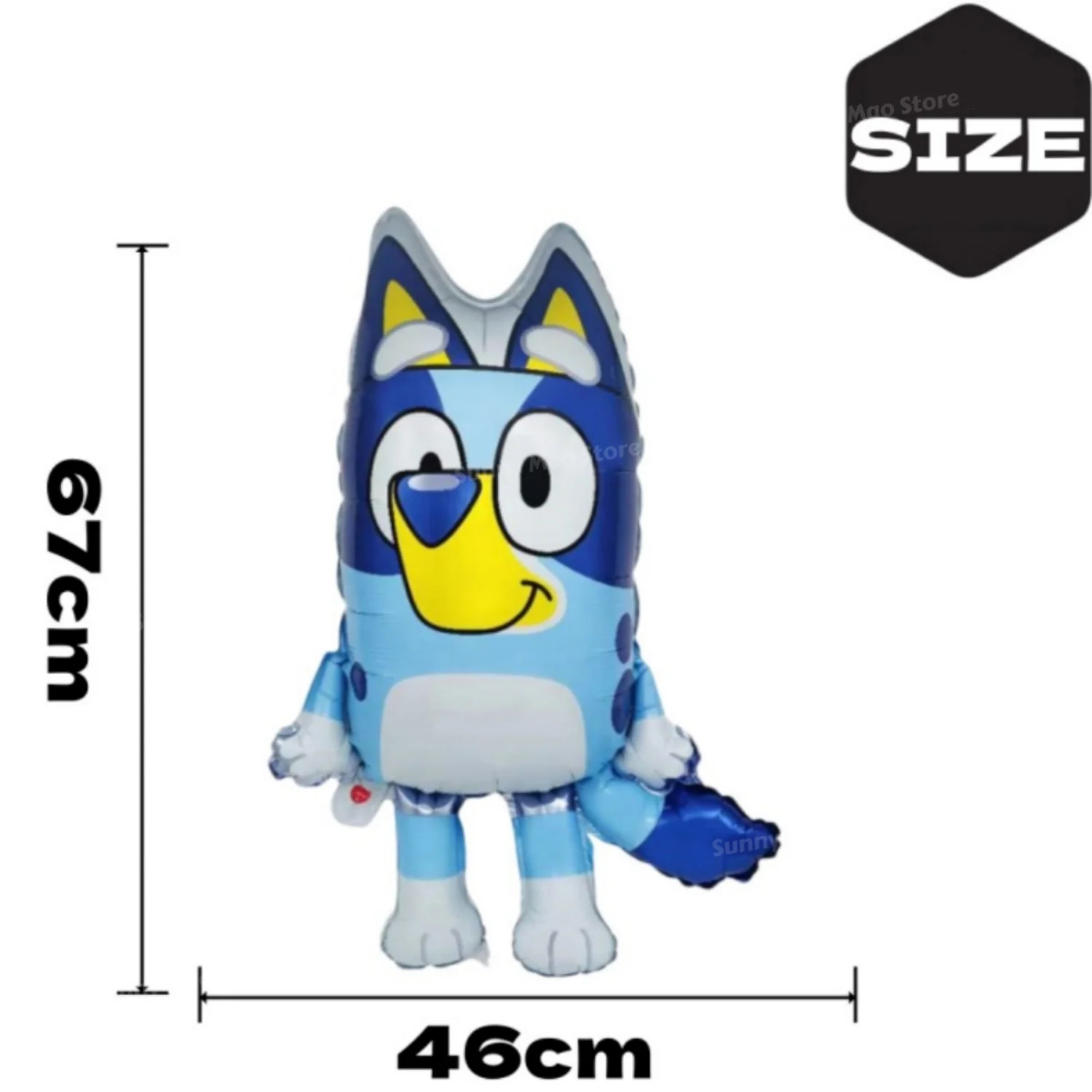 6 قطع بالونات زرقاء على شكل بنغو مجموعة بالونات من رقائق معدنية لحفلات أعياد الميلاد وحفلات أعياد الميلاد للأطفال لعبة كلاسيكية هدايا هوائية