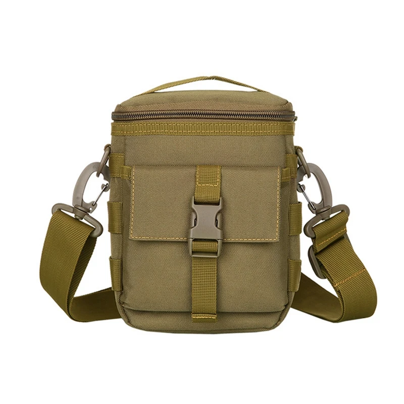 

Outdoor Waist Pack Multifunctional Bag Cell Phone Bag Outdoor Sports Gear Durable Brown-Yellow