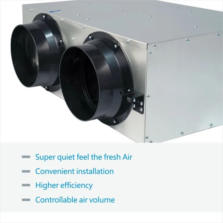 Double Flow VMC Heat Recovery HRV Ventilation Bypass Function Extract Air Double Way Bidirectional Flow Ventilation