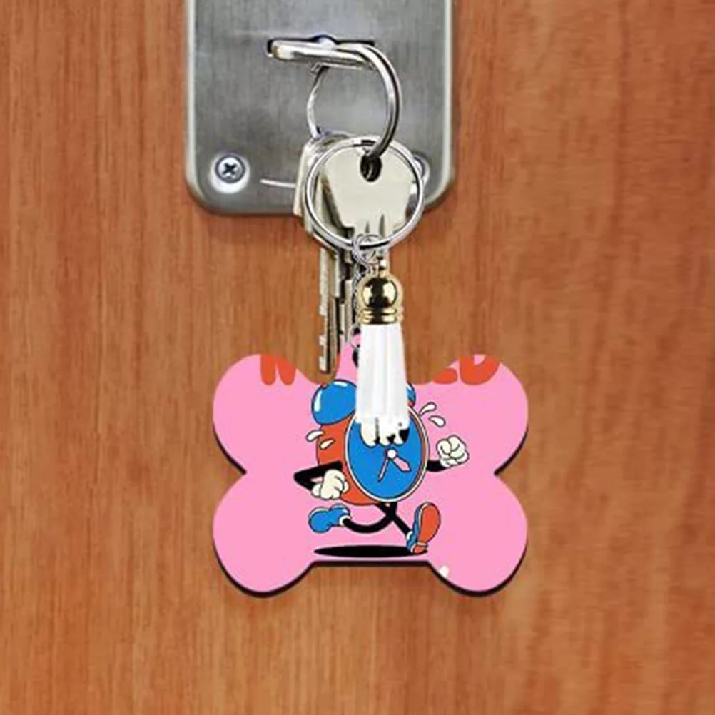 

40 set 40 Sets Keychain Crafts DIY Supplies Sublimation Blanks Plain Multifunctional Parts Jewelry Making Portable Customizable