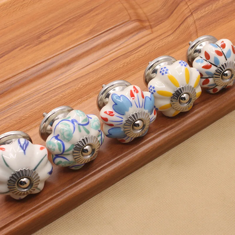 Ceramic Handles Drawer Antique Dresser Pulls and Knobs Classic Vintage Kitchen Cabinet Door Handle Pulls Handles Decor