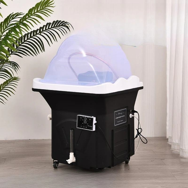 Cross-border Water Circulation  Therapy Apparatus, Fumigation Shampoo Machine SPA Head Care Spa Barber Shop Mobile Shampoo Basin