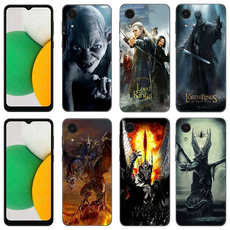 The L-Lord Of The R-Rings Black Silicone Phone Case For Samsung Galaxy A01 A03 Core A04 E A02 A05 A10 A20 A21 A30 A50 S A6 A7 A8