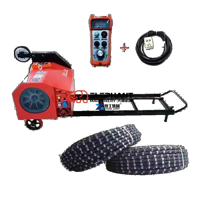 18.5/22/30/37KW Diamond Wire Saw Cutter Industrial Equipment for Construction Concrete Block Cutting Processing