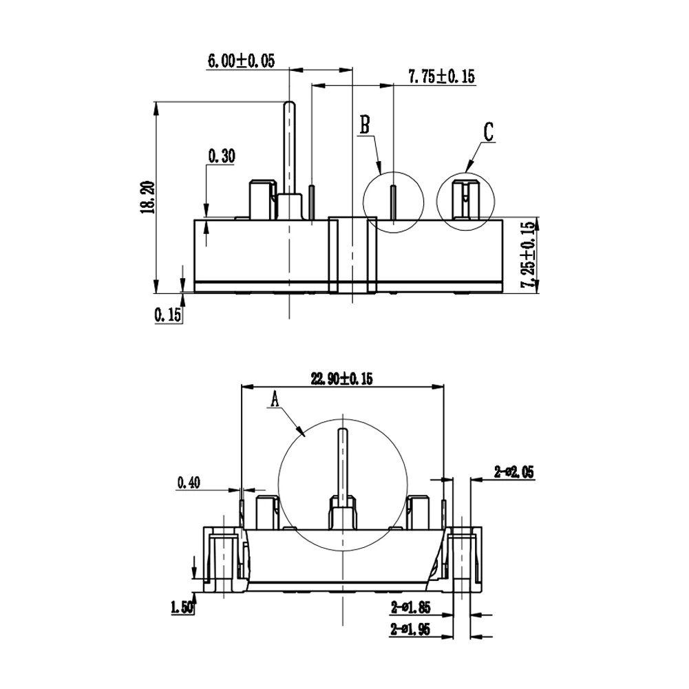 BKA30-R5 Schrittmotor, automatischer Instrumenten-Schrittmotor, 1 mm Achsendurchmesser, 40 dB, geräuscharmer Schrittmotor, allgemein, VID29-05,