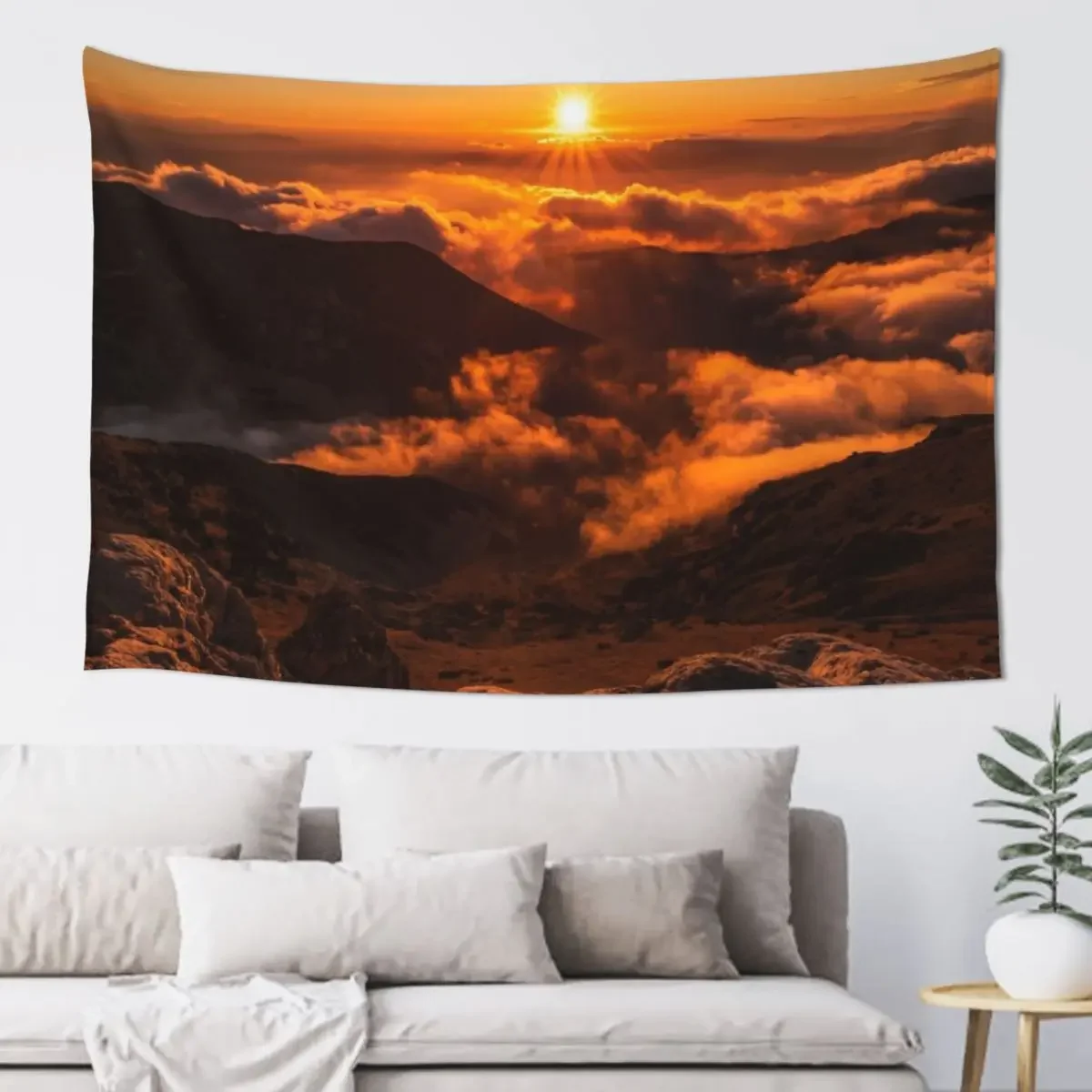 

Colorful mountain sunset, nature art Tapestry Decor For Room House Decorations Bedrooms Decorations Tapestry