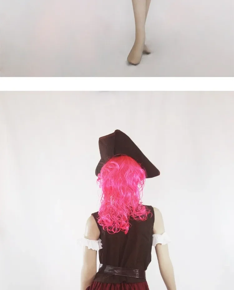 2025 Sexy Pirate Costume Women Vintage Medieval Dress Cosplay Party Carnival Fancy Dress