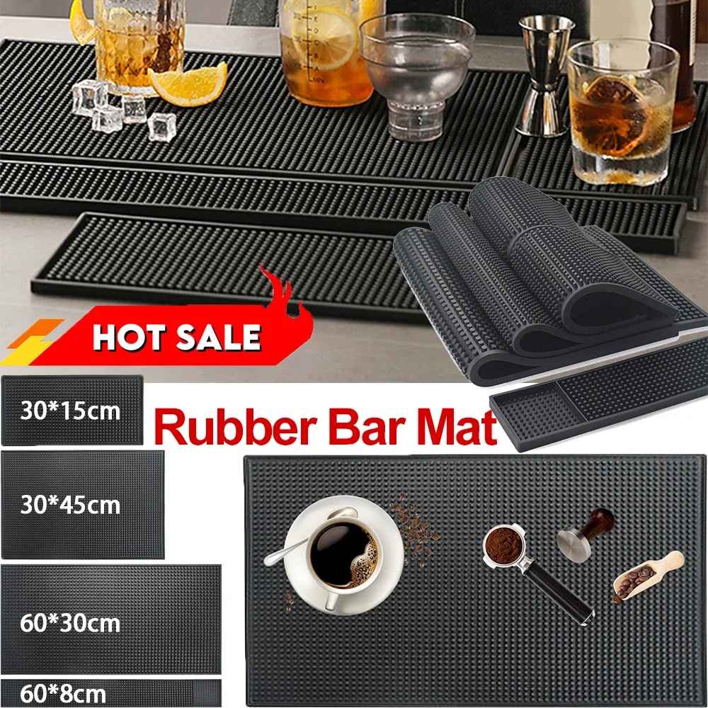 PVC Bar Mat Anti-slip Cafe Bar Mats Home Cup Mat Waterproof Heat Resistant Durable Drain Bar Service Spill Mat for Home Bar Cafe