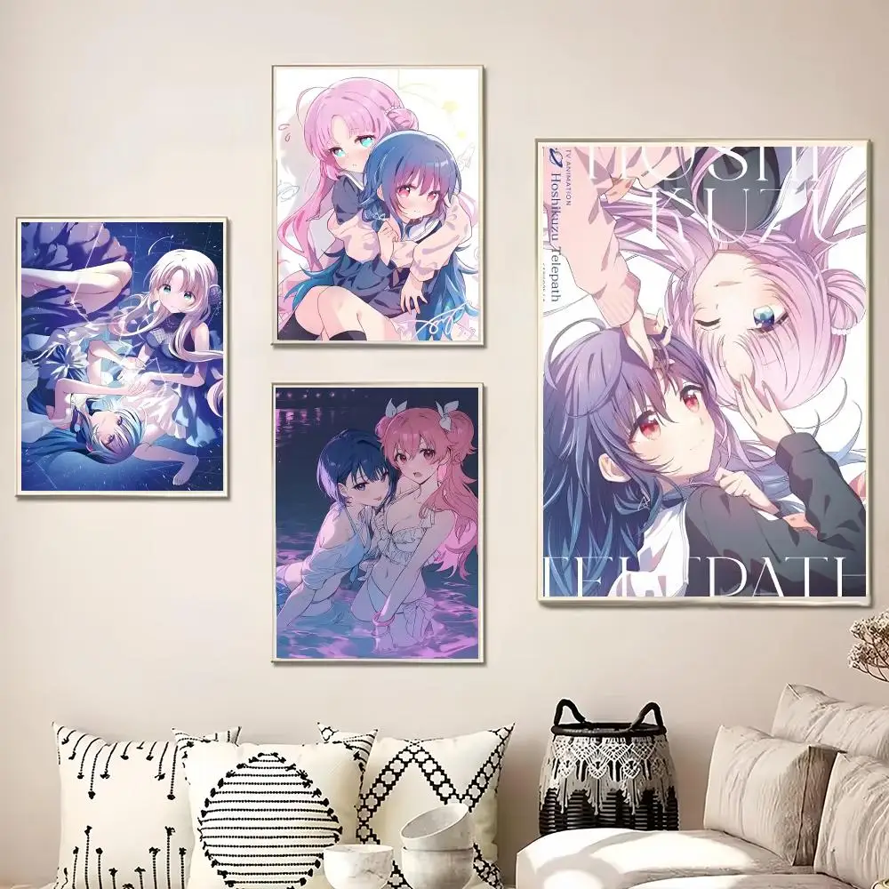 Anime Stardust T-Telepath Painting Calligraphy Canvas Poster Wall Art for Living Room Bedroom Cafe Decor Gift