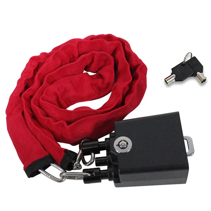 

Прочный противоугонный замок на руль, универсальный для грузовика и автомобиля, пряжки для ремней безопасности, устройство для предотвращения кражи, красный