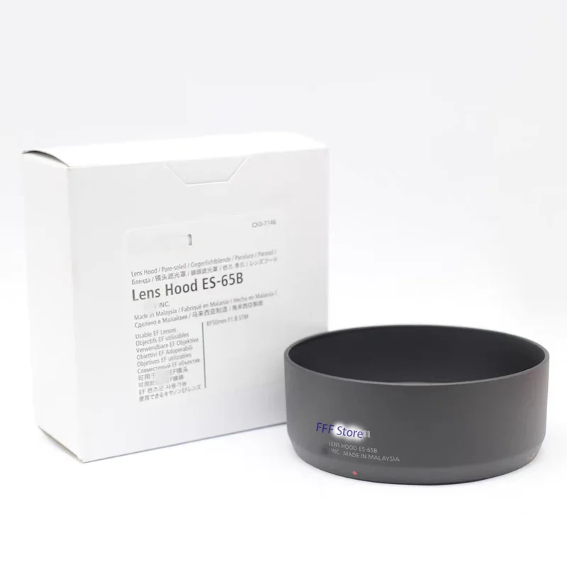 New Original ES-65B Lens Hood For Canon RF 50 1.8 50/1.8 50f1.8 50mm F1.8 43mm Lens HOOD ES 65B