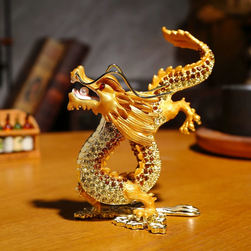 

SHINNYGIFTS фэн-шуй поделки Австрийские металлические украшения Arowana офисные декоративные новогодние подарки