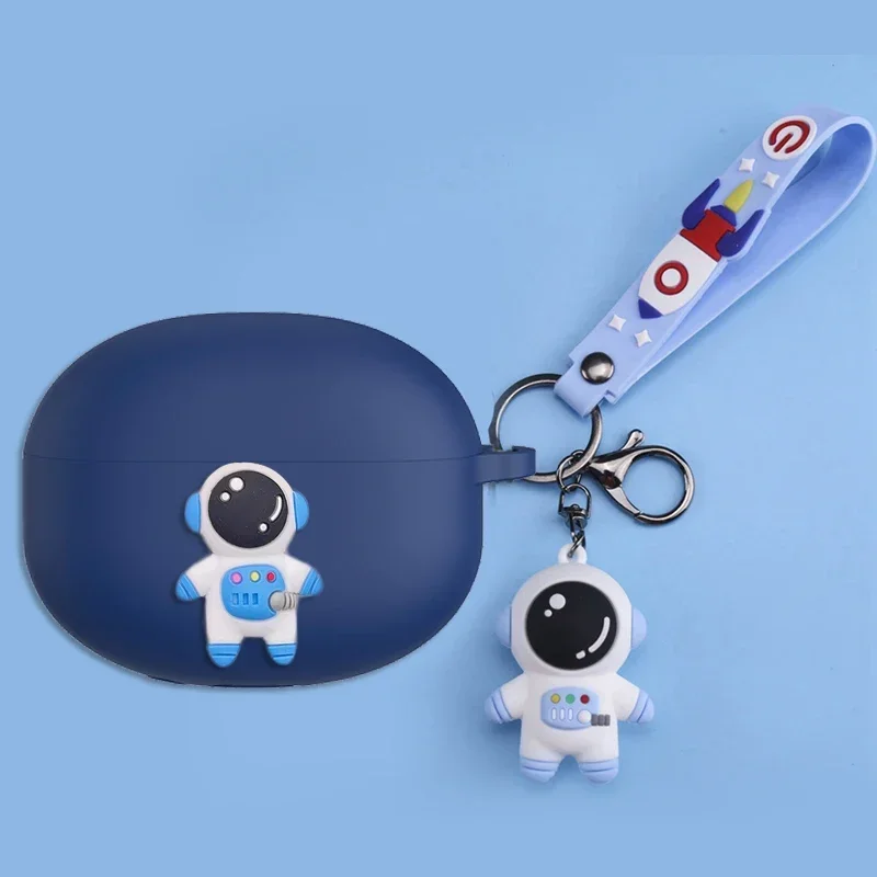 Мультяшный чехол для EarFun Air 2, милый силиконовый чехол с животными/персиком/авокадо для EarFun Air2