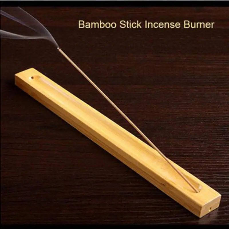 Wood Incense Stick Holder Sandalwood Coil Plate Incense Holder Fragrant Ware Stick Incense Burner Bamboo Line Incense Burner