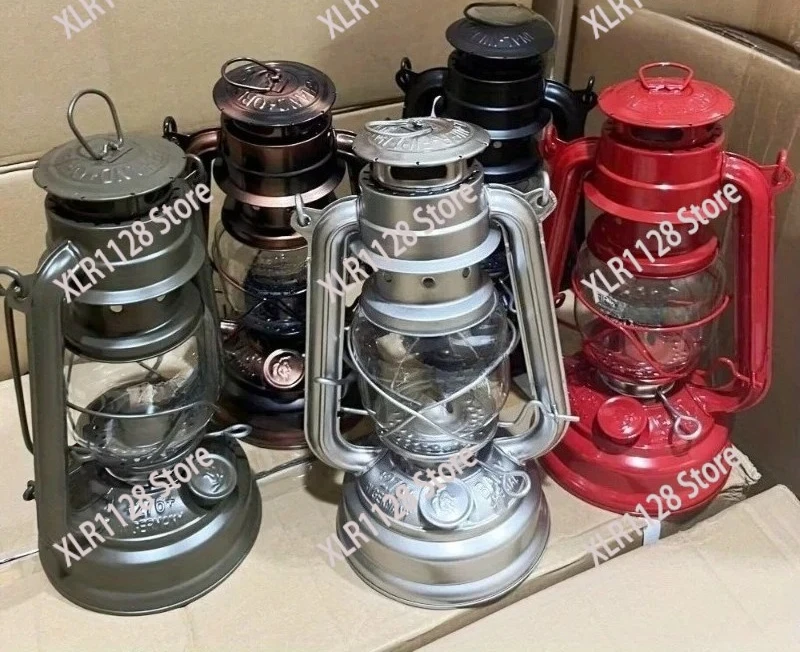 Retro  Lamp Portable Horse Lantern for Outdoor Camping Tent Emergency Lighting & Barbecue