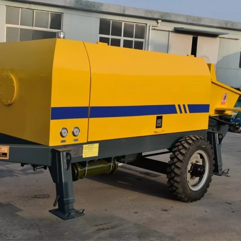 China New Good Performance Small Electric Concrete Pump Trailer Mounted Concrete Pump Small Mobile  Concrete Pump