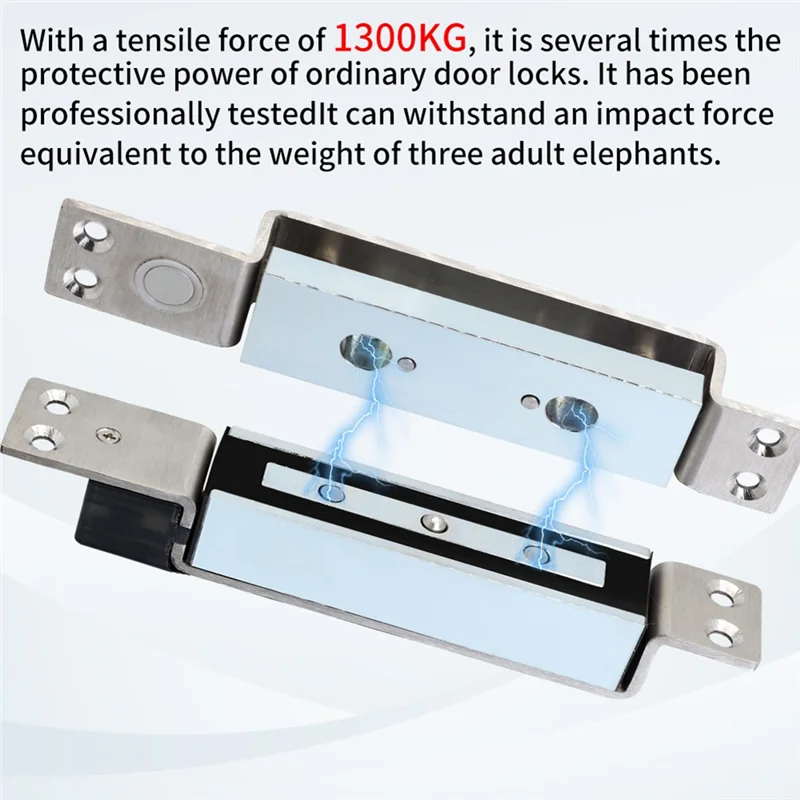 【B74A】For Access Control System Compatible Embedded Electromagnetic Shear Lock Concealed Electric Magnetic Door Lock With Time D