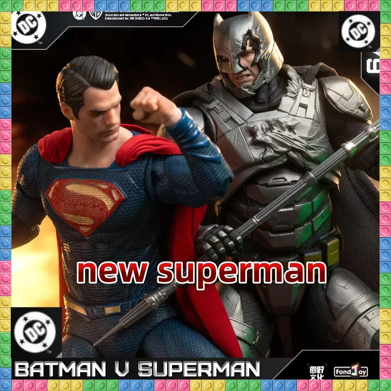 Nuovo Fondjoy Batman Vs Superman Dawn Of Justice Action Figure Bvs Blindato Batman E Superman 2.0 Set Modello Limitato Raccogliere Giocattolo