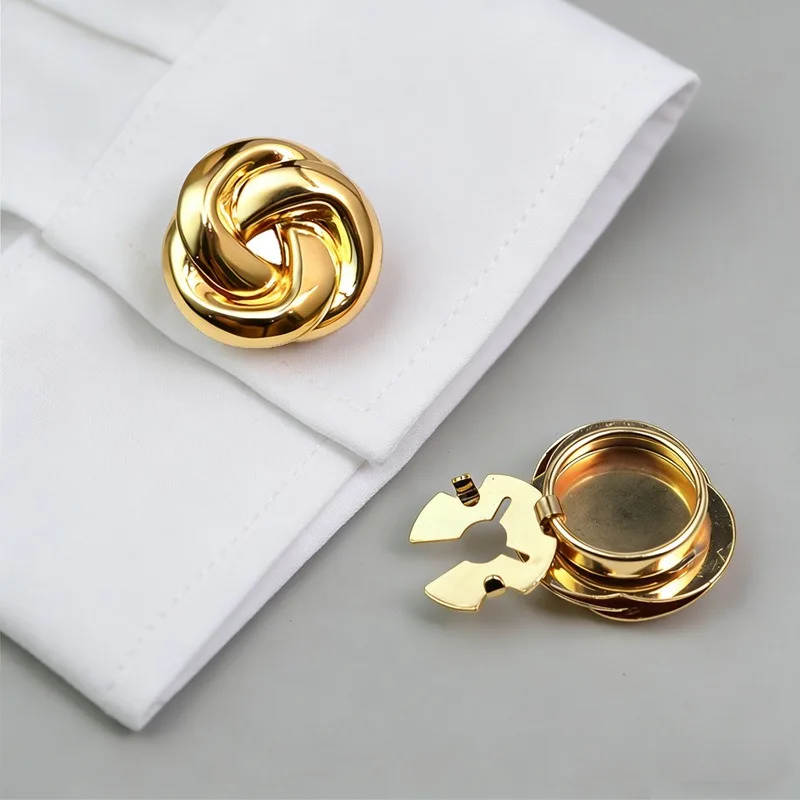 Round Button Covers for Women Blouses Detachable Jewelry Clips Buttons for Women Men Shirts DIY Clothing Decorative