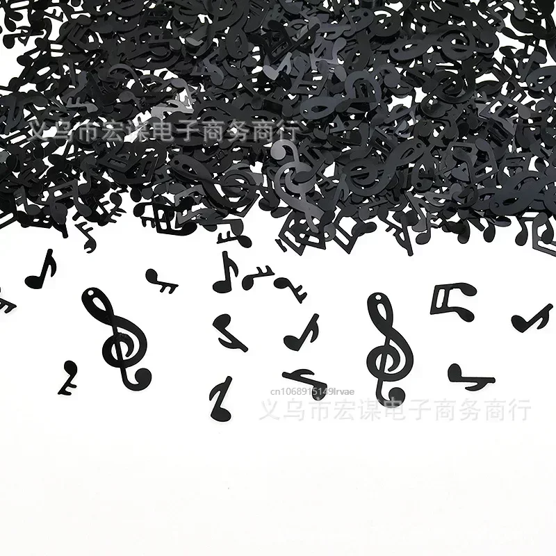 15G Black Musical Notes confetti Table Scatters For Wedding Birthday Party Baby Shower Party Confetti Decorations Supplies