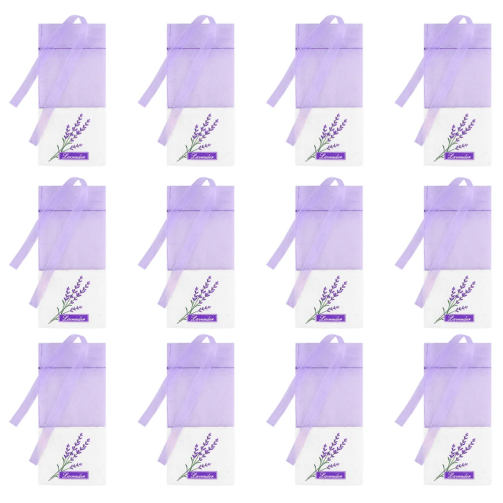 24 PCS Sachet Bag Empty Lavender Storage Bags Packaging Portable Adorable Gauze Pouches Household Fragrance