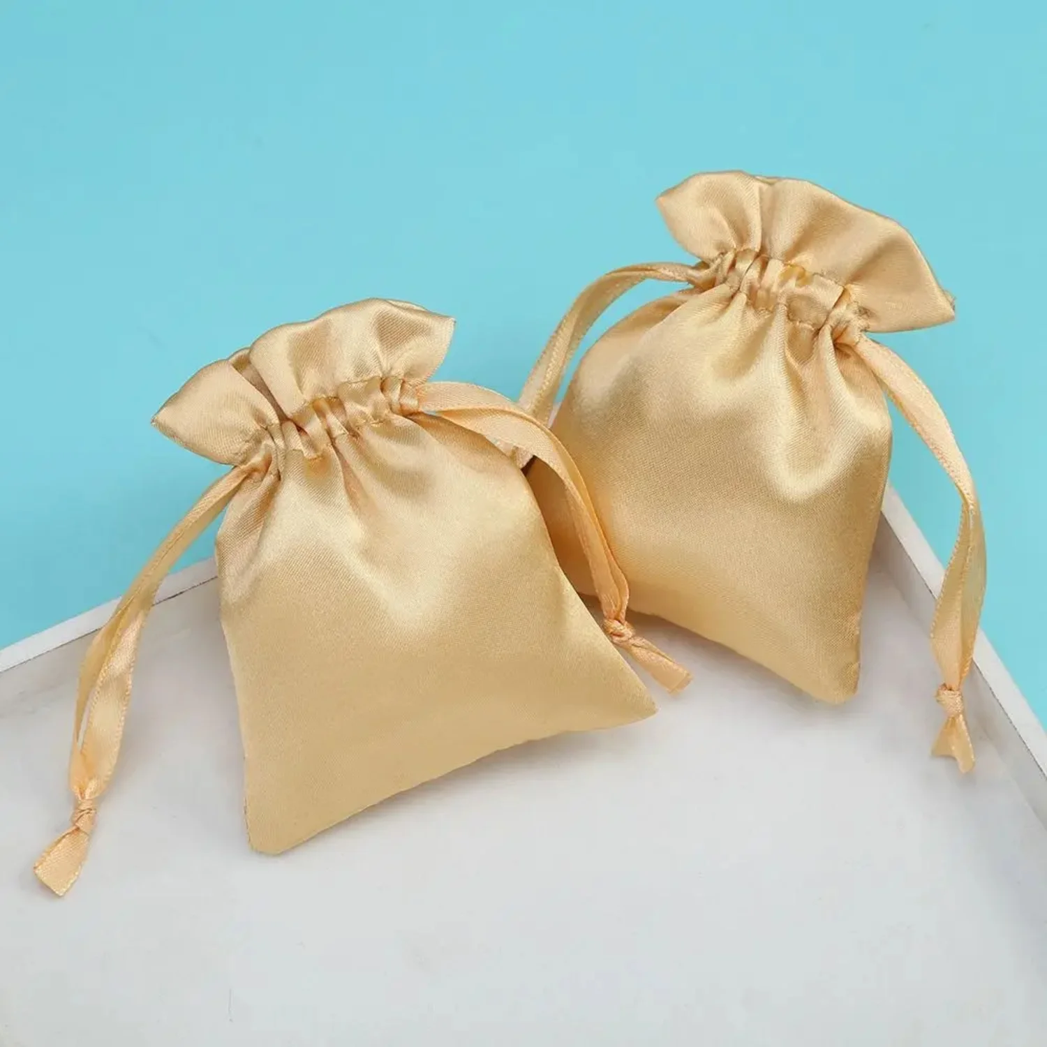 

Satin Satin Bags Jewelry Small Multi Colors Drawstring Packaging Pouches Wedding