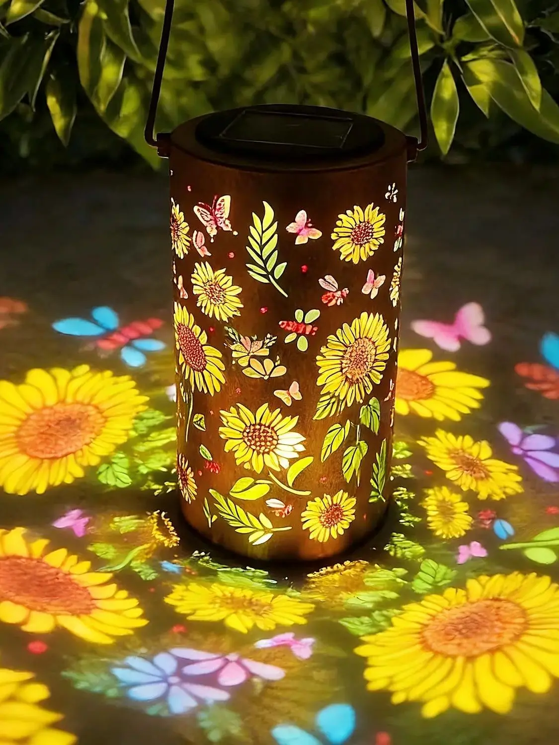 Lanterne solaire suspendue d'extérieur, 1 pièce, LED en métal Vintage étanche, lumières décoratives pour grand arbre, lumières de jardin et de pelouse