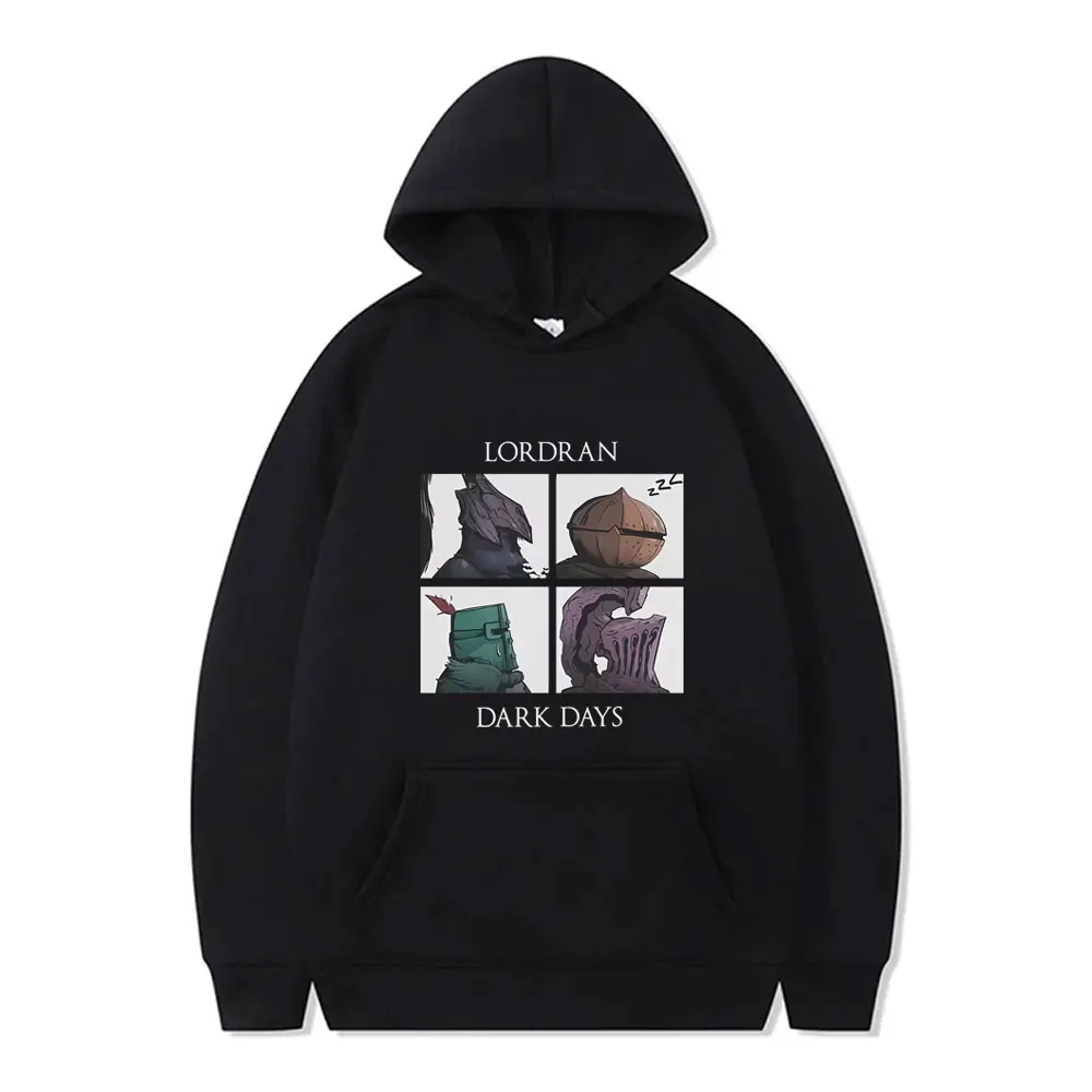 

Game Dark Souls Praise The Sun Lordran Dark Days Hoodie Men Gothic Rock Streetwear Men's Fashion Casual Fleece Cotton Hoodies