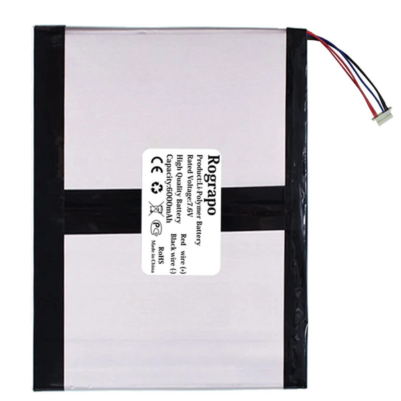 Imagem -02 - Bateria para Tablet pc Jumper Ezpad Pro Pin Ficha de Fios 7.6v 6000mah Novo